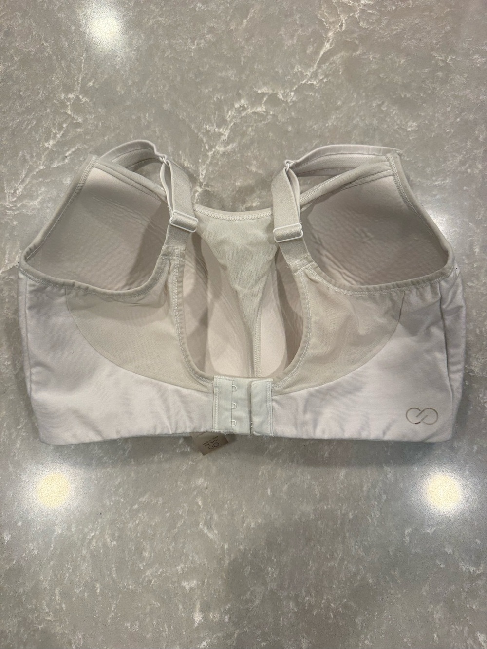 Calia by Carrie Underwood High Impact Sports Bra White 36DD Racerback - Picture 3 of 5